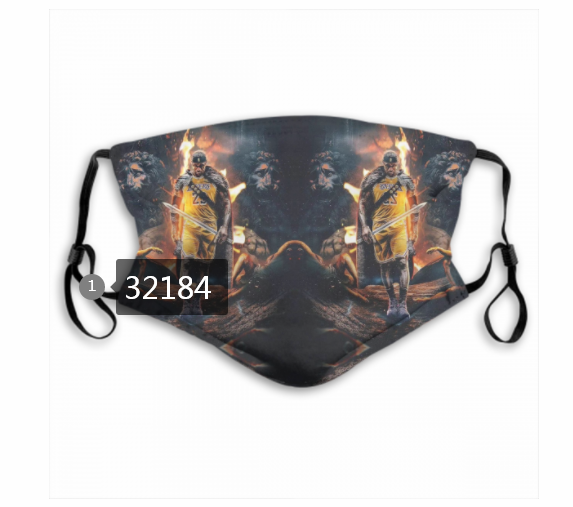 NBA 2020 Los Angeles Lakers40 Dust mask with filter->nba dust mask->Sports Accessory